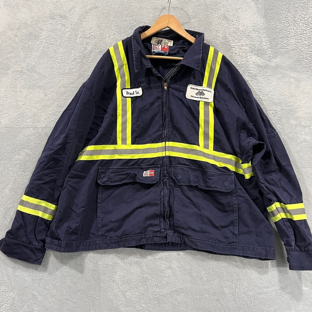 Big‎ Bill M305US7 4XL Flame Resistant Bomber Jacket Shell NFPA 2112 ARC Rated